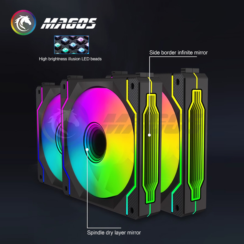 12cm PC Cabinet Uni Fan Kit AR - Fly Line ulasan dan harga