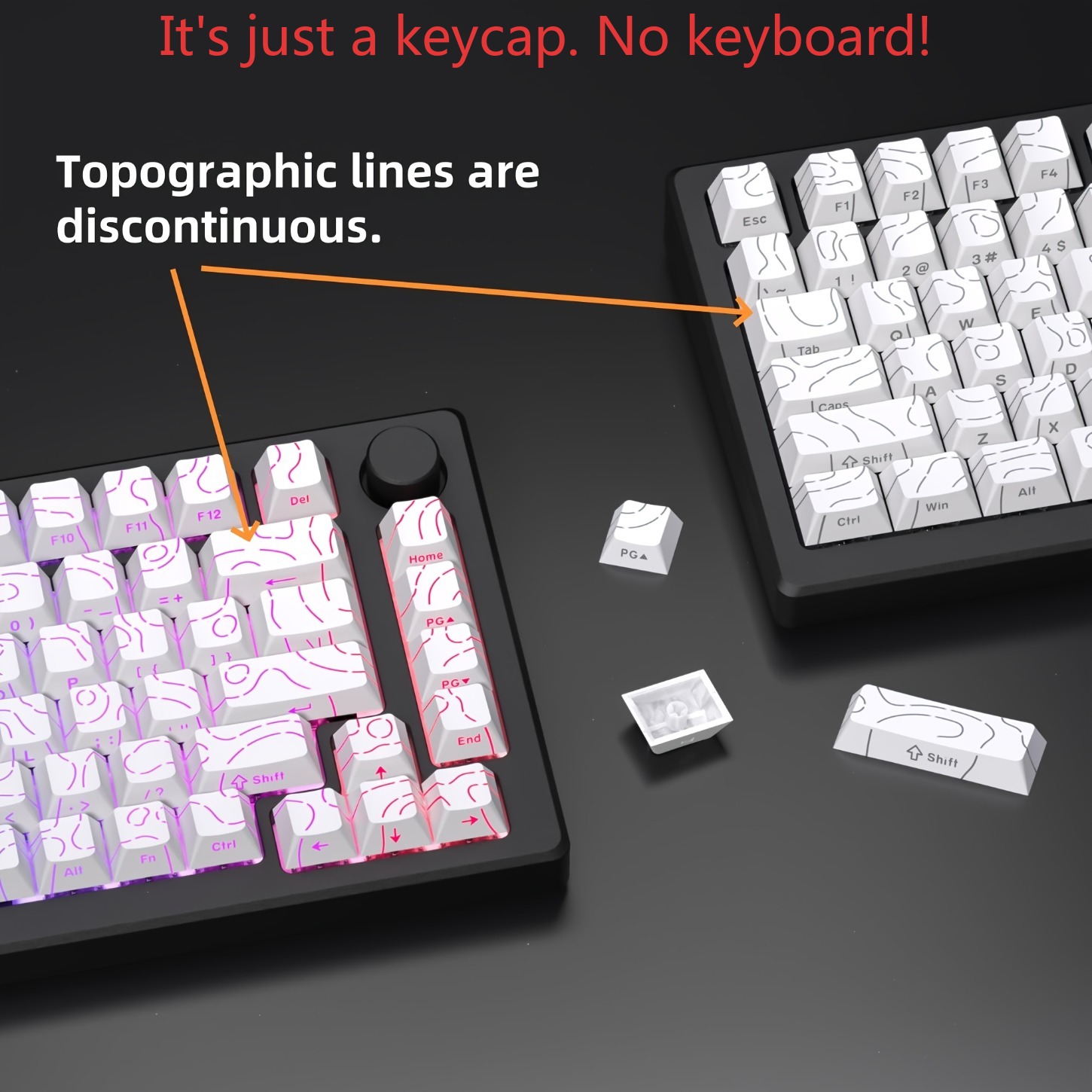 2026 Contour Line PBT Keycaps  - Tippet Line ulasan dan harga