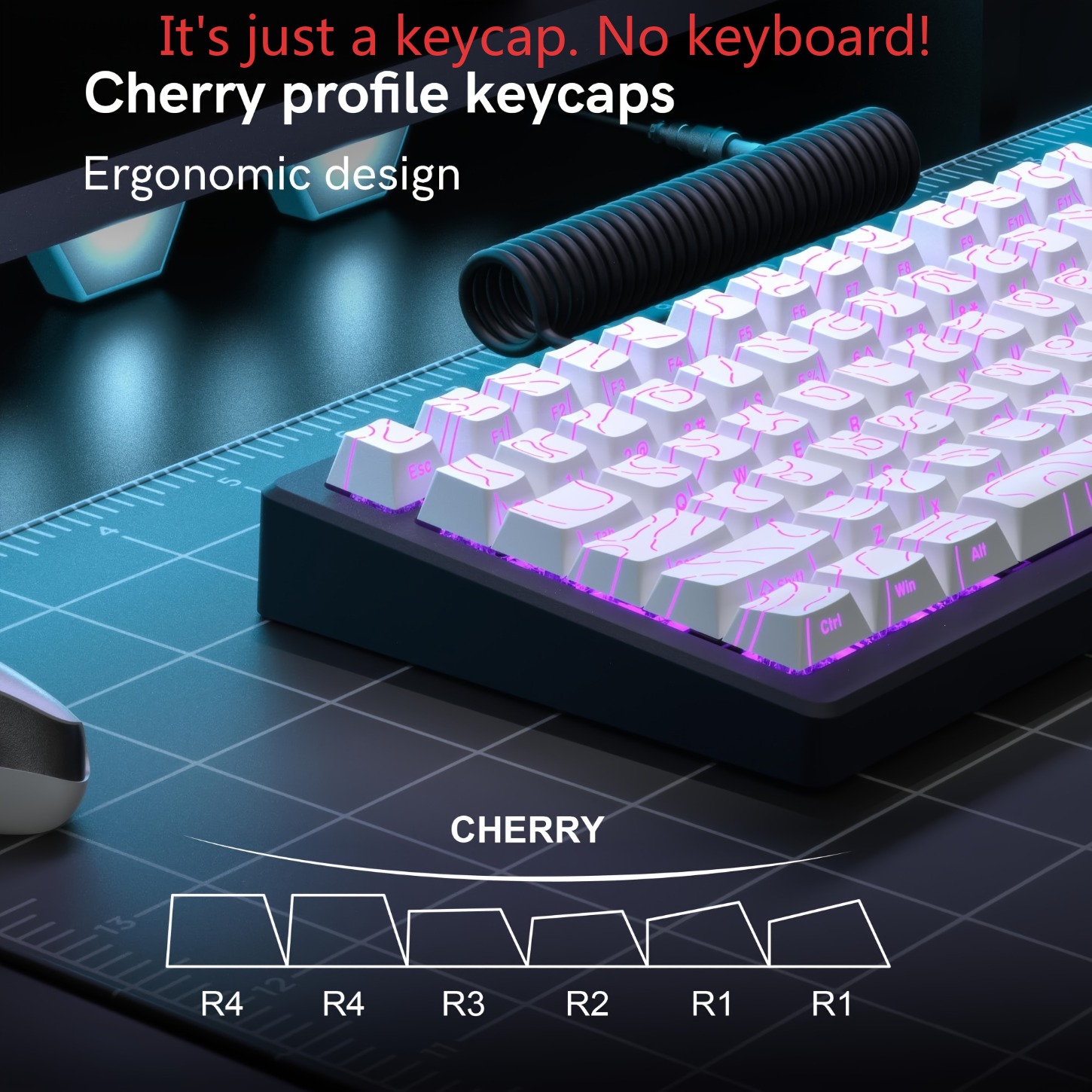 2026 Contour Line PBT Keycaps  - Tippet Line ulasan dan harga